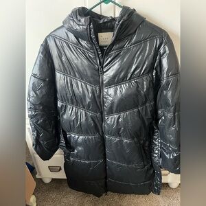 a new day Glossy Black Puffer Jacket XS